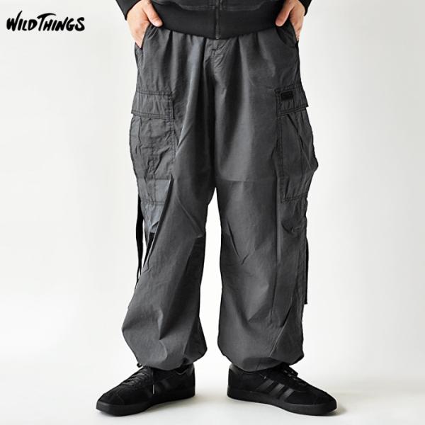 ワイルドシングス WILD THINGS DOUBLE DYED NYLON CARGO PANTS ダブルダイ ナイロン カーゴパンツ メンズ WT26010AD (ネコポス対象) 爆買