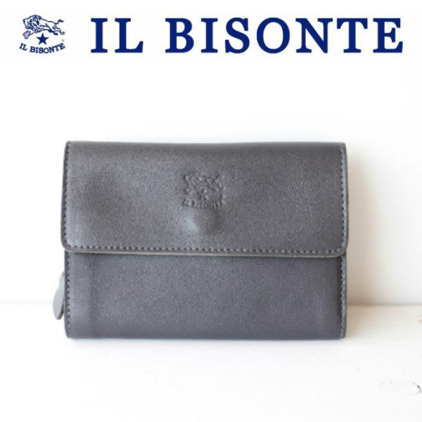 イルビゾンテ IL BISONTE 2018 限定色 チャコールグレー 二つ折り 財布 