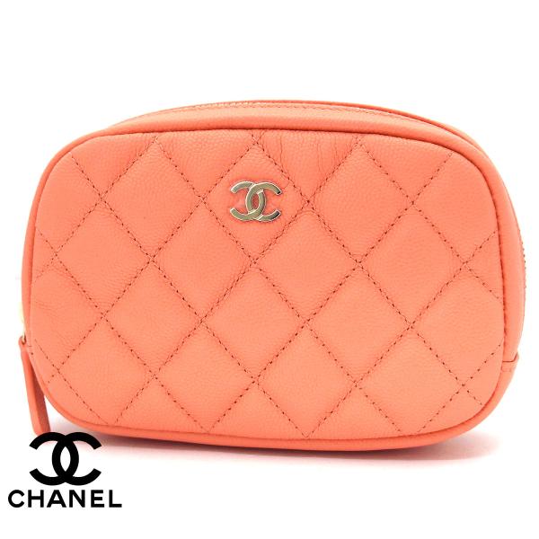 CHANEL（シャネル） A80909 マトラッセ キャビアスキン ポーチ 化粧