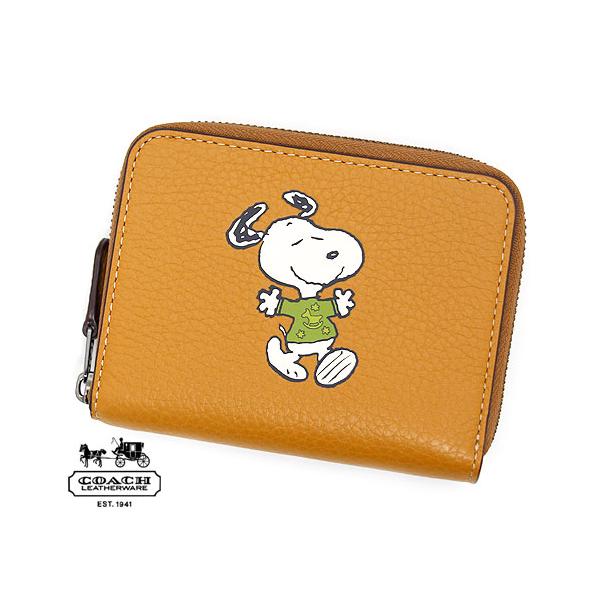 テレビで話題】 COACH シグネチャー スヌーピー スモール ジップ
