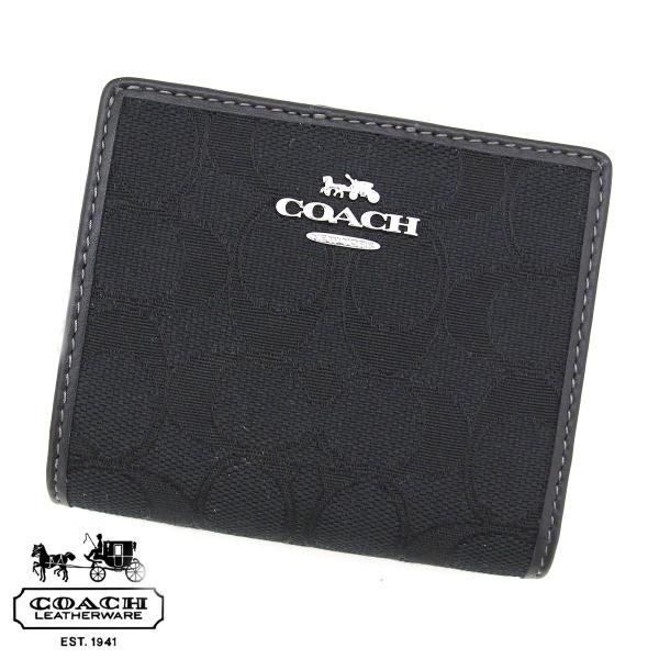 COACH　コーチ　訳あり　折り財布　新品　スナップ開閉　正規品 COACH（コーチ） アウトレット CU401 SBKBK スナップ ウォレット