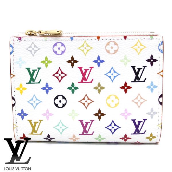 Louis Vuitton 二つ折り財布 モノグラム ホワイト/マルチカラー LOUIS VUITTON（ルイ・ヴィトン） M27736 モノグラムマルチカラー LV