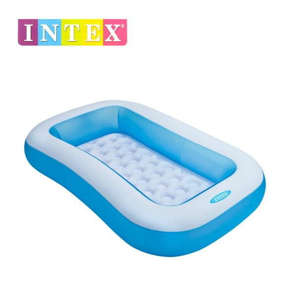 �C���e�b�N�X ���N�^���O���[�x�r�[�v�[�� 166×100×28cm U-57403 �L���v�e���X�^�b�OCAPTAINSTAG INTEX �v�[�� ��������