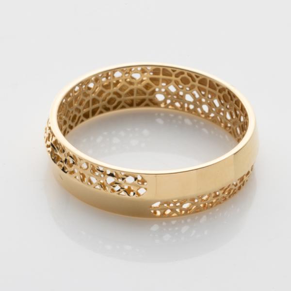 K18 透かし コンビネーション デザイン リング YG WG 地金 指輪 18金