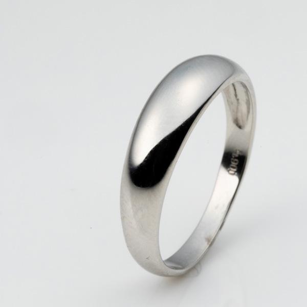 プラチナ リング 指輪 豪華月型 甲丸デザイン Pt900 重さ約3.0g : J