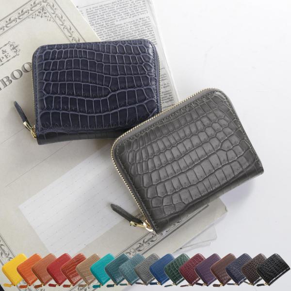 ミニ財布 メンズ クロコダイル 小さい財布 財布 本革 (06001533-mens-1r)