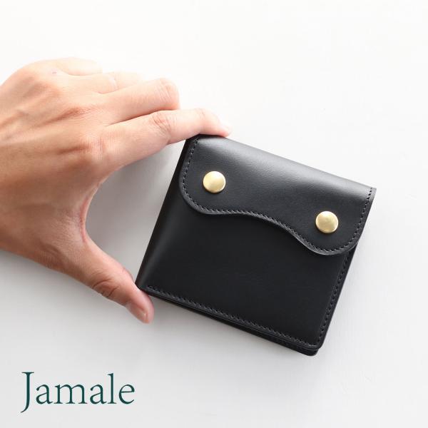 折り財布をもっとオシャレに ありそうでなかったヌメ革財布本革折り財布メンズ牛革ミニ財布二つ折りjamale 名入れ可能 日本製 Mens 1r 代購幫
