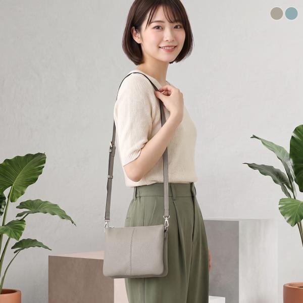本革 ショルダーバッグ レディース 斜めがけ 小さめ ポシェット Mia Borsa ブランド バッグ 牛革 レザー 肩掛け (07000365r)