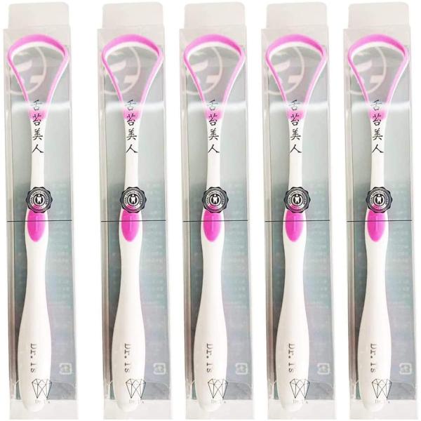 Dr.T's オリジナル舌クリーナー 舌苔美人 ピンク 5本セット 舌苔除去 口臭ケア 口腔ケア