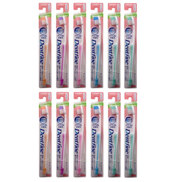 デントファイン ラバー 歯ブラシ ストレートカット やわらかめ 12本セット