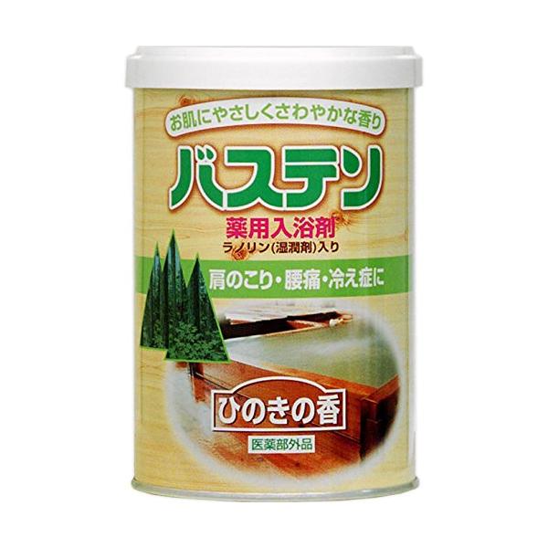 奥田薬品 バステン 薬用 入浴剤 ひのきの香り 900g バスソルト 温泉成分 血行促進 保湿効果
