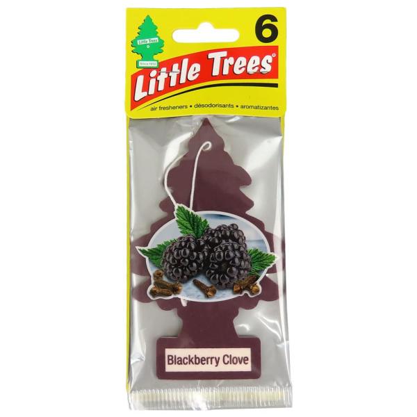 リトルツリー エアフレッシュナー ブラックベリークローブ お得な6枚セット LittleTree 6pac Blackberry Clove 車 芳香剤 吊り下げ