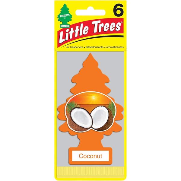 リトルツリー エアフレッシュナー ココナッツ お得な6枚セット LittleTree 6pac Coconut 車 芳香剤 吊り下げ