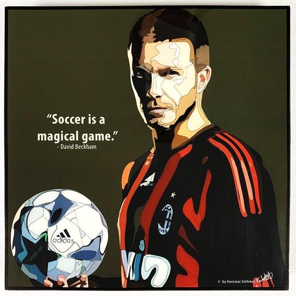 ベッカム パネル他コレクション David Beckham (6) デヴィッド ベッカム「ポップアートパネル Keetatat
