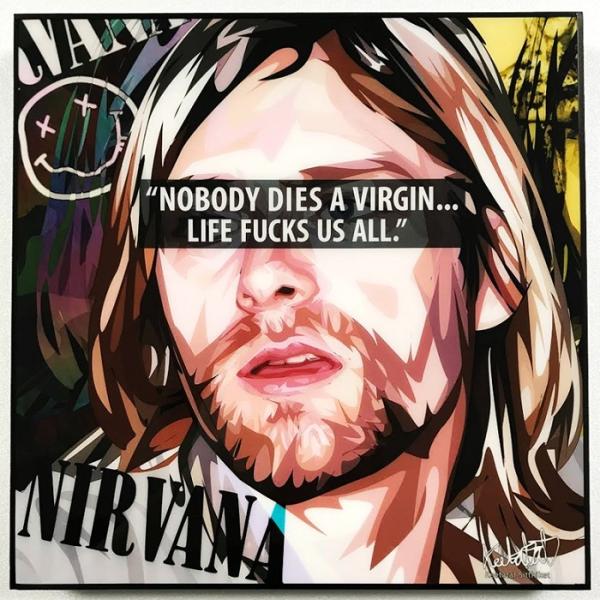 NIRVANA ニルヴァーナ (4) Kurt Cobain カート コバーン「ポップアート