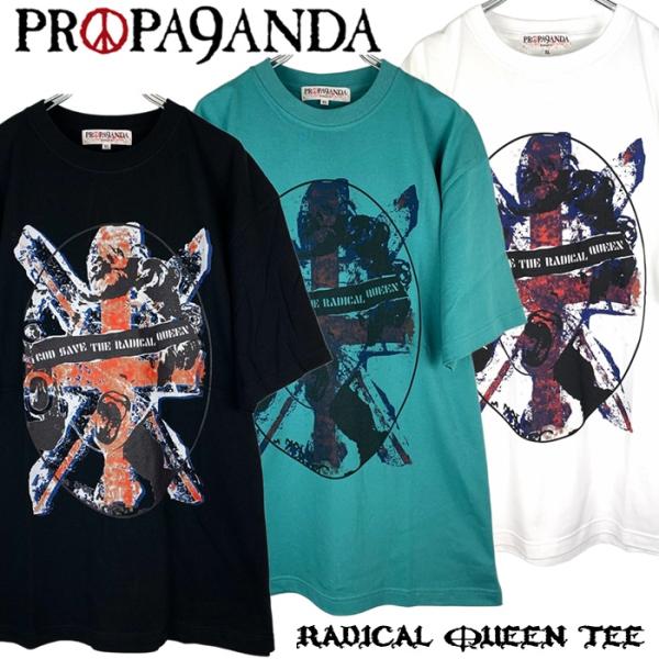 PROPA9ANDA プロパガンダ「RADICAL QUEEN TEE」半袖Tシャツ 黒