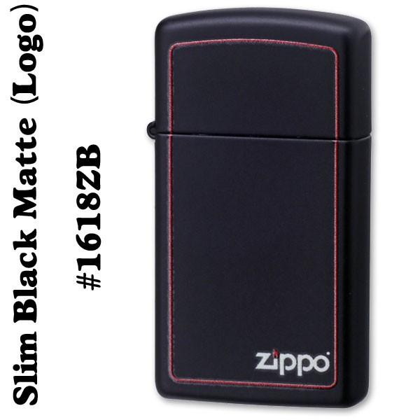 ZIPPO（ジッポー） ジッポーライター1618 BLACK MATTE SLIM（ブラック