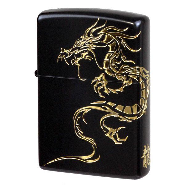 zippo ジッポ トライバルドラゴンジッポーライターゴールド 干支 ZIPPO