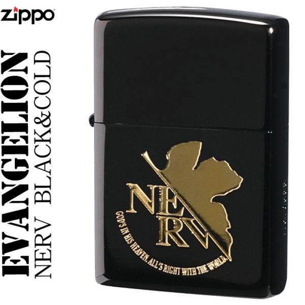 zippo(ジッポーライター)エヴァンゲリオン NERV BLACK＆GOLD（ネコポス対応）