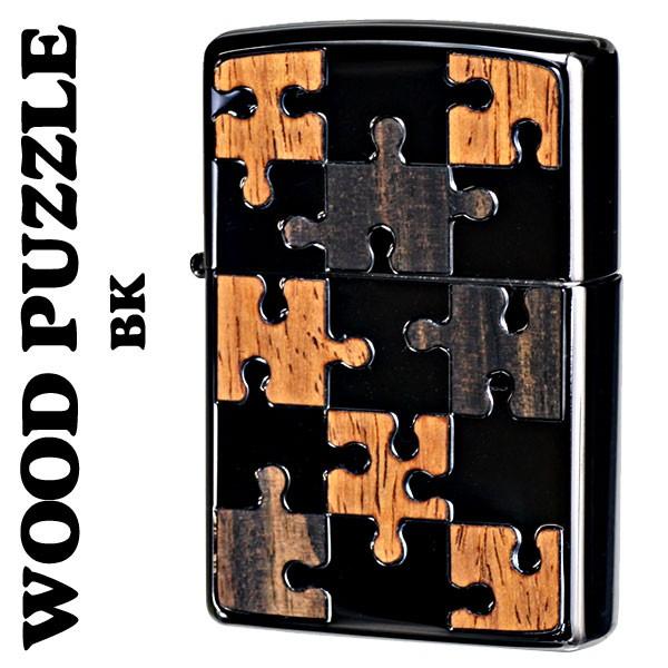 zippo(ジッポーライター)ウッドパズル Wood Puzzle 両面加工 BK（ネコポス対応）