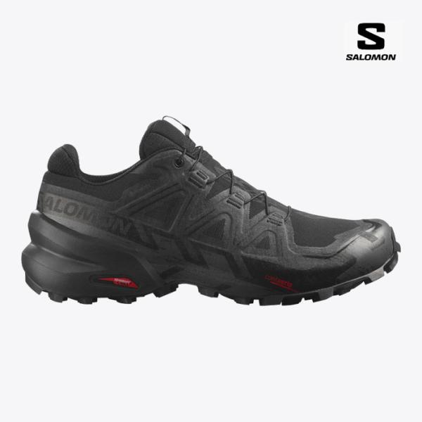毎日発送 サロモン トレイルランニングシューズ ゴアテックス メンズ レディース SALOMON SPEEDCROSS6 GORE-TEX スピードクロス 防水透湿 ハイキングシューズ 黒