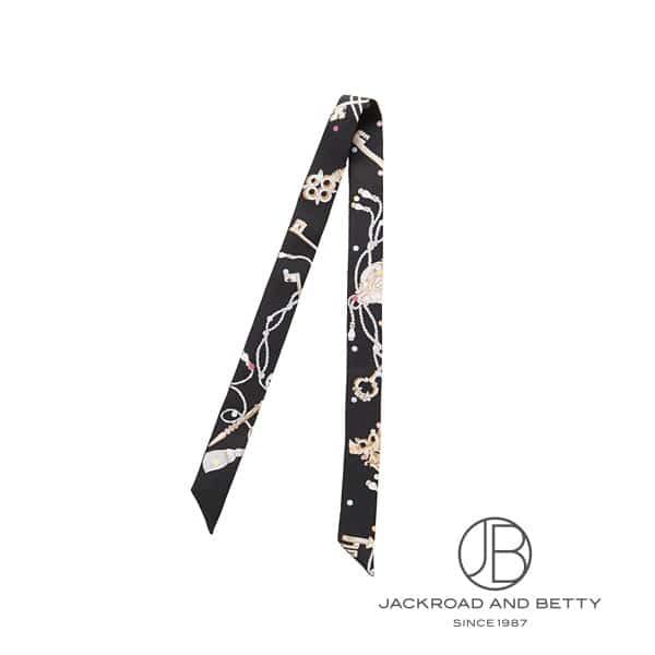 エルメス　ツイリー　ブラック系　ドレブックル エルメス ツイリー 黒 HERMES エルメス ツイリードール レ・クレ・ア