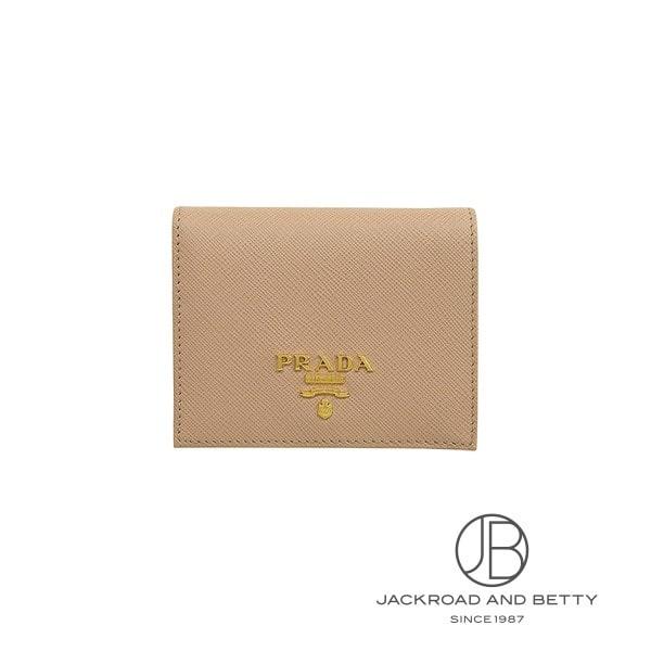プラダ PRADA サフィアーノ トライアングル 財布 パウダーピンク