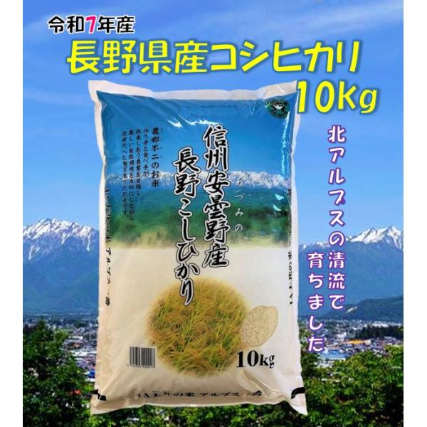 令和7年長野県産 コシヒカリ 10kg 価格が変わりました！ 令和7年産 長野県産コシヒカリ10kg : JA大北