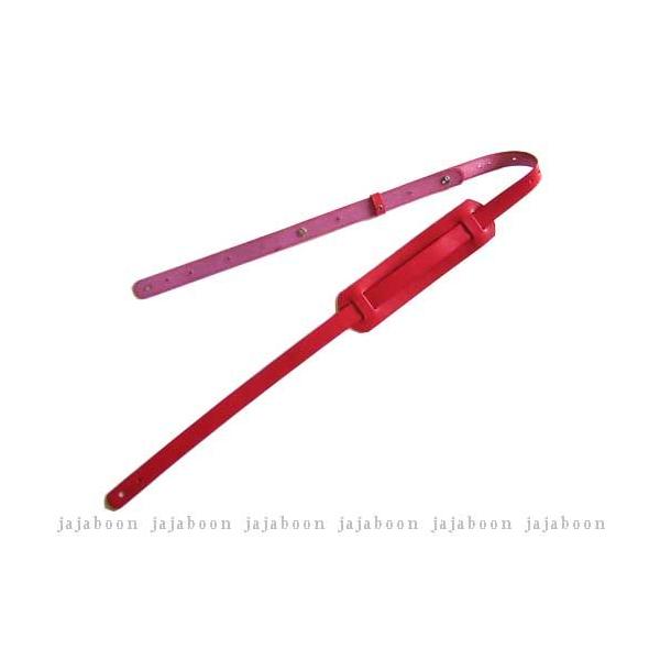 牛革 ギター ストラップ 選べる 肩 パッド 付き 赤 （ レッド ） 本革 （ レザー ） 製 JAJABOON ジャジャブーン
