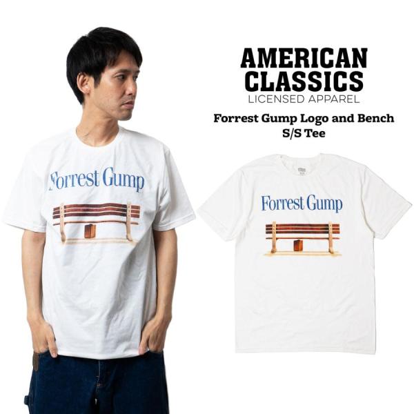 アメリカンクラシックス AMERICAN CLASSICS ムービーTシャツ フォレストガンプ ロゴ＆ベンチ ｜ 映画T 90s トムハンクス