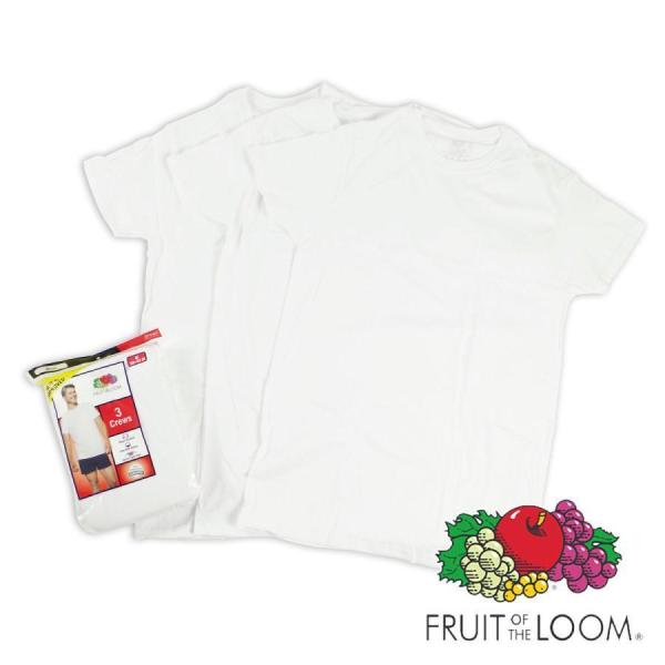 返品不可 フルーツオブザルーム Fruit Of The Loom 3パック クルーネックtシャツ ホワイト 3pack Crew White 無地 Fruom 3pkcrew 1 Jalana ジャラーナ 通販 Yahoo ショッピング