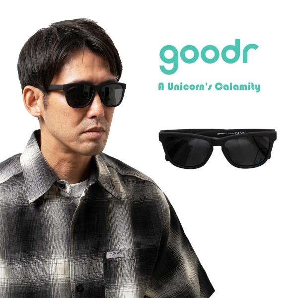 グダー goodr OG 偏光サングラス A Unicorn's Calamity ｜ メンズ レディース ユニセックス ウェリントン UV400 ランニング ゴルフ