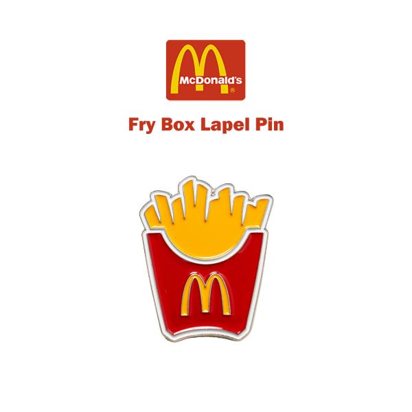 マクドナルド McDonald’s フライボックス ラペルピン ｜ メンズ レディース ユニセックス ピンズ ピンバッジ スーベニア 企業モノ マック