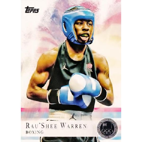 TOPPS 2012 U.S. OLYMPIC TEAM �y2012 �A�����J�I�����s�b�N�`�[�� �I�t�B�V�����J�[�h�z ���M�����[�V���o�[�p������ 2 Rau'Shee Warren (Boxing)