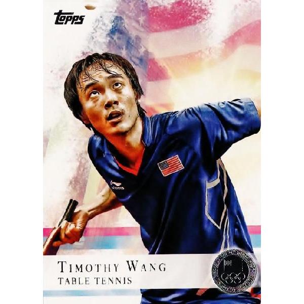 TOPPS 2012 U.S. OLYMPIC TEAM �y2012 �A�����J�I�����s�b�N�`�[�� �I�t�B�V�����J�[�h�z ���M�����[�V���o�[�p������ 8 Timothy Wang (Table Tennis)