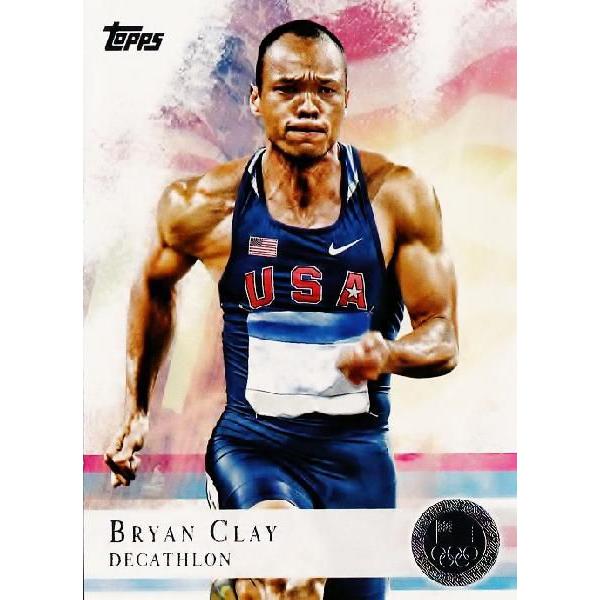 TOPPS 2012 U.S. OLYMPIC TEAM �y2012 �A�����J�I�����s�b�N�`�[�� �I�t�B�V�����J�[�h�z ���M�����[�V���o�[�p������ 19 Bryan Clay (Decathlon)