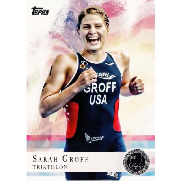 TOPPS 2012 U.S. OLYMPIC TEAM �y2012 �A�����J�I�����s�b�N�`�[�� �I�t�B�V�����J�[�h�z ���M�����[�V���o�[�p������ 72 Sarah Groff (Triathlon)
