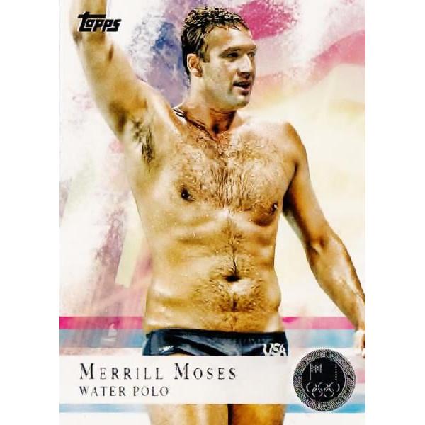 TOPPS 2012 U.S. OLYMPIC TEAM �y2012 �A�����J�I�����s�b�N�`�[�� �I�t�B�V�����J�[�h�z ���M�����[�V���o�[�p������ 82 Merrill Moses (Water Polo)