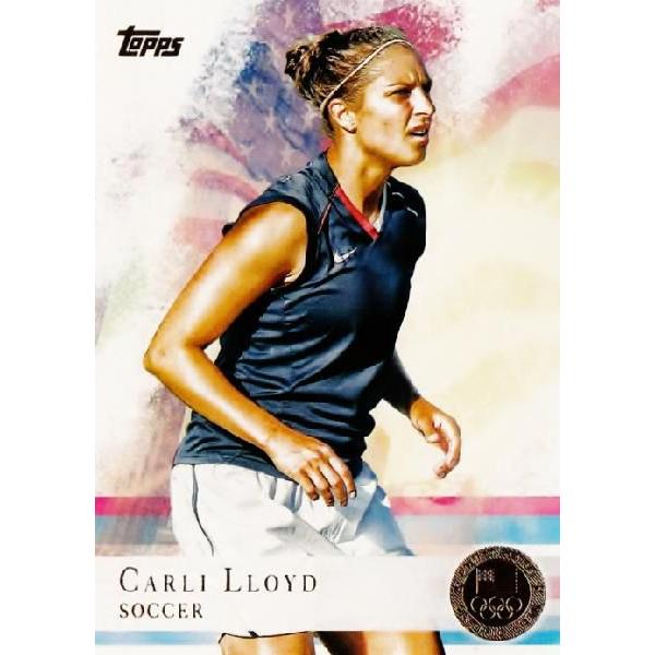 TOPPS 2012 U.S. OLYMPIC TEAM �y2012 �A�����J�I�����s�b�N�`�[�� �I�t�B�V�����J�[�h�z ���M�����[�S�[���h�p������ 83 Carli Lloyd (Soccer)
