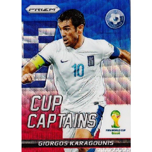 2014Panini Prizm ehe` World Cup Soccer yCup Captains/Wave Prizmsz 11 Giorgos Karagounis QIMIXEJOjX (MV)
