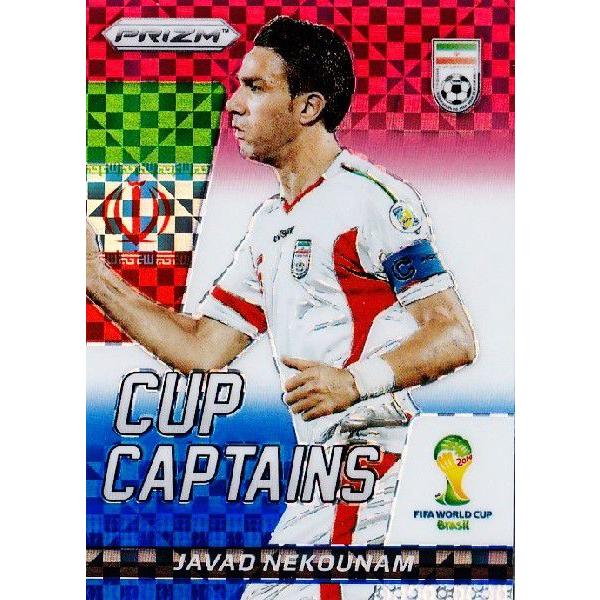 2014Panini Prizm ehe` World Cup Soccer yCup Captains/Power Plaid Prizmsz 15 Javad Nekounam WohElNT (C)
