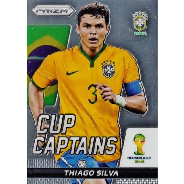 2014Panini Prizm ehe` World Cup Soccer CT[g yCup Captainsz 28 Thiago Silva `ASEVEo (uW)