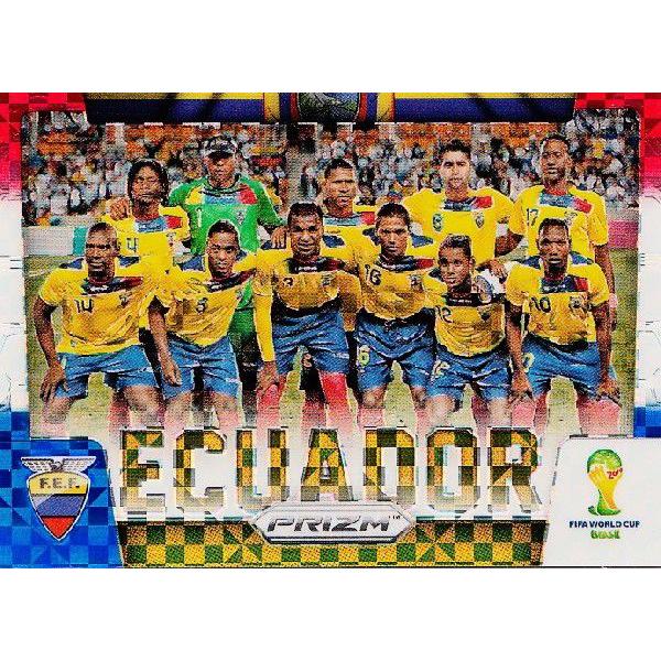 2014Panini Prizm ehe` World Cup Soccer yTeam Photos/Power Plaid Prizmsz 12 Ecuador GNAh