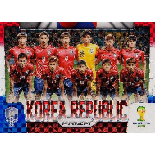 2014Panini Prizm ehe` World Cup Soccer yTeam Photos/Power Plaid Prizmsz 24 Korea Republic ؍