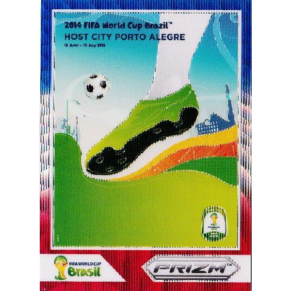 2014Panini Prizm ehe` World Cup Soccer yWorld Cup Posters/Wave Prizmsz 8 Porto Alegre |gAO