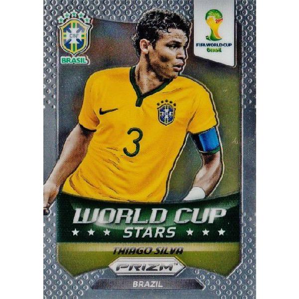 2014Panini Prizm ehe` World Cup Soccer CT[g yWorld Cup Starsz 8 Thiago Silva `ASEVEo (uW)