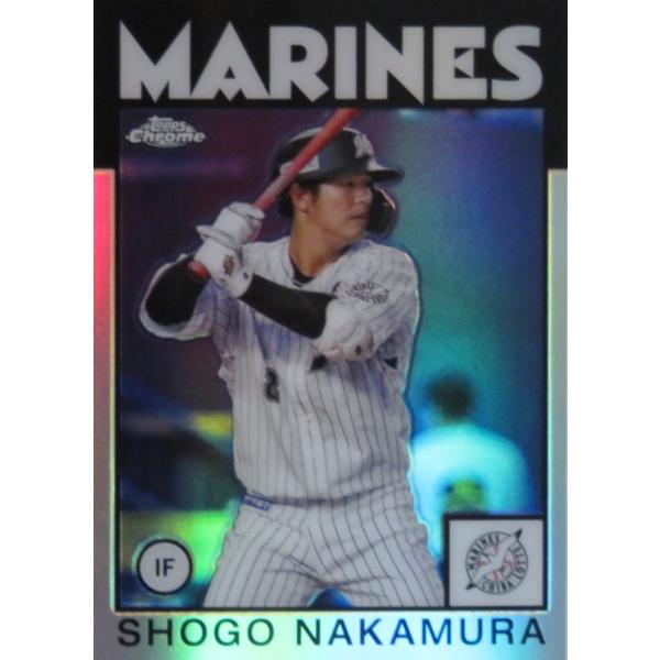 中村奨吾　topps bowman NPB 10枚限定　千葉ロッテマリーンズ Topps2023 千葉ロッテマリーンズ 中村奨吾 オレンジ箔パラレル