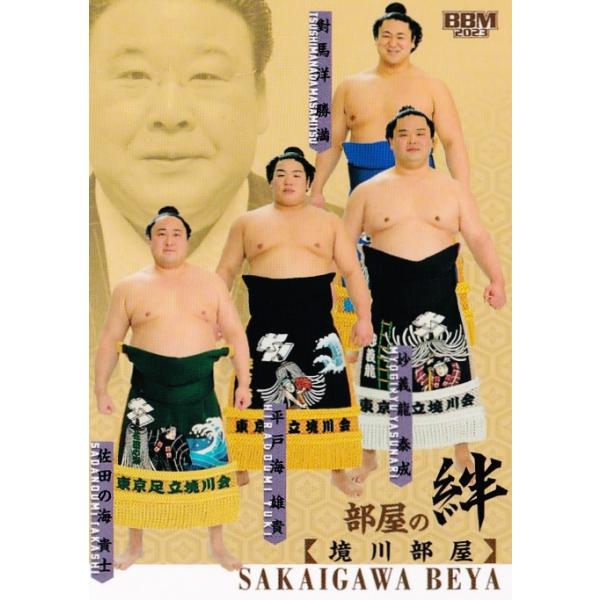51 【境川部屋(佐田の海/平戸海/妙義龍/對馬洋)】BBM2023 大相撲カード
