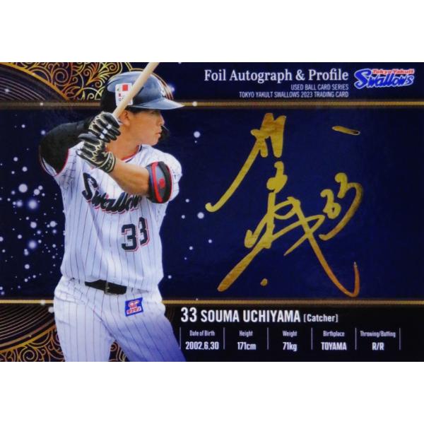 SP13【内山壮真】2023 東京ヤクルトスワローズ ユーズドボールシリーズ