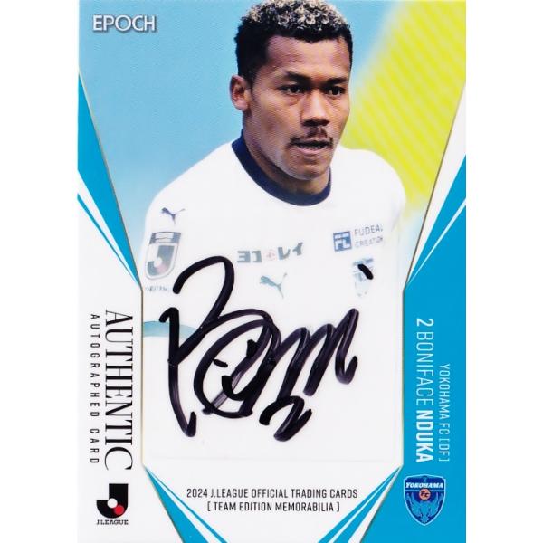 【ンドカ ボニフェイス】2024 Jリーグカード TEメモラビリア 横浜FC [直筆サインカード] 50枚限定 (48/50)